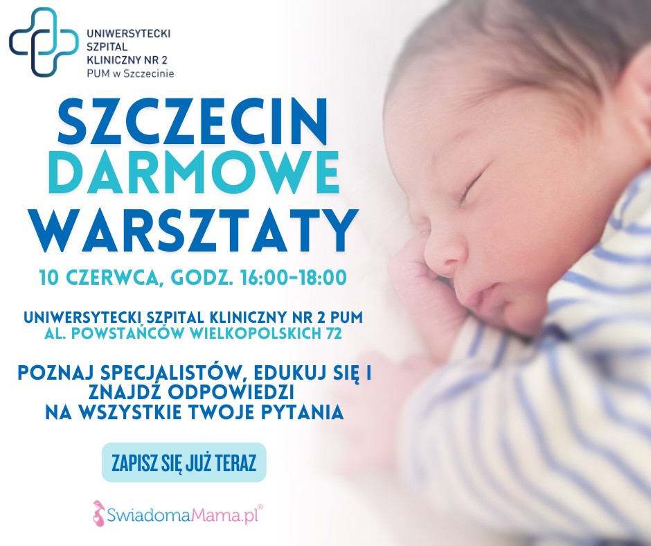 plakat z informacjami o darmowych warsztatach dla rodziców